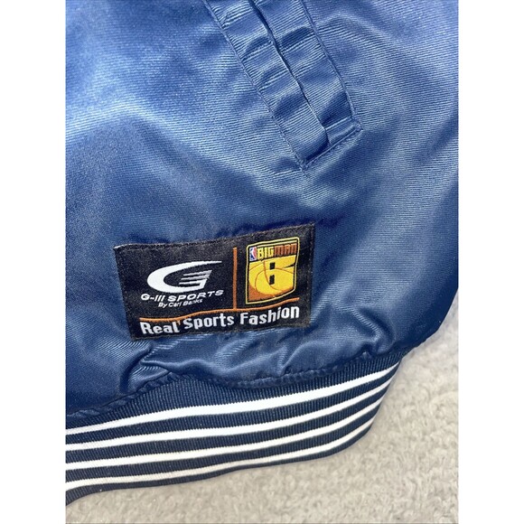 Vintage G-III Dallas Mavericks Reversible Quilt Varsity Jacket Mens 3XL Blue Y2K - Picture 7 of 13